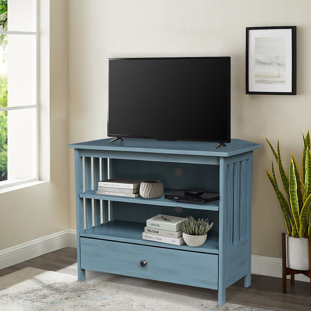 John Thomas Destinations Corner TV Stand