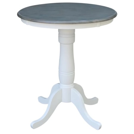 30&quot; Round Pedestal High Dining Table