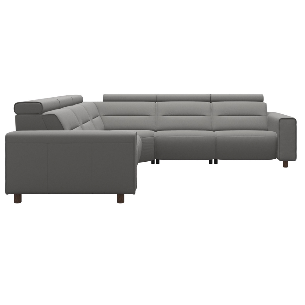 Power Recline Sectional with Wide Arms