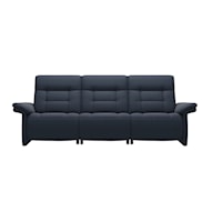 Power Reclining 3 Seat Sofa with Upholstered Arms