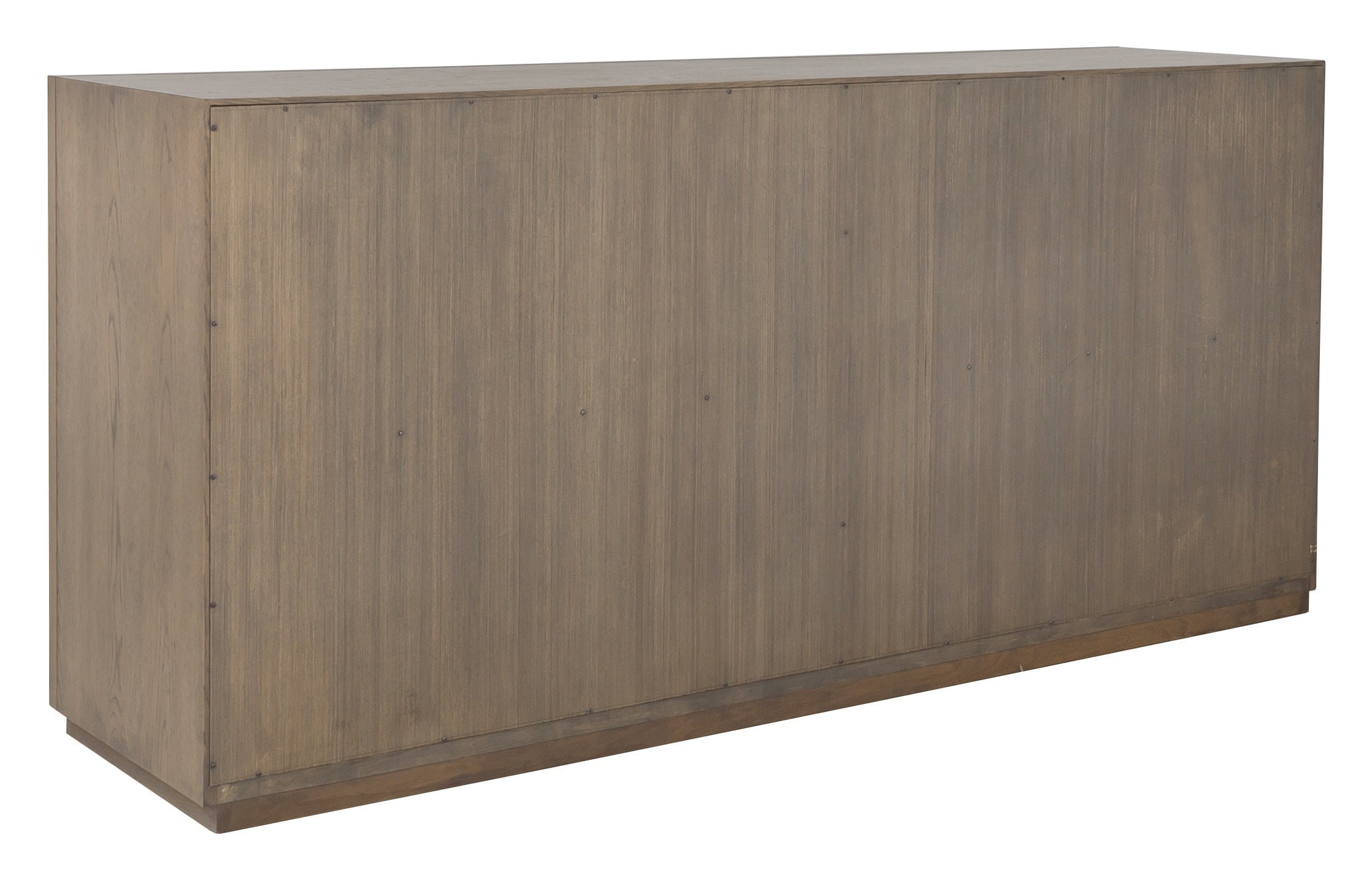 4-Door Credenza w/Arched Glass Doors