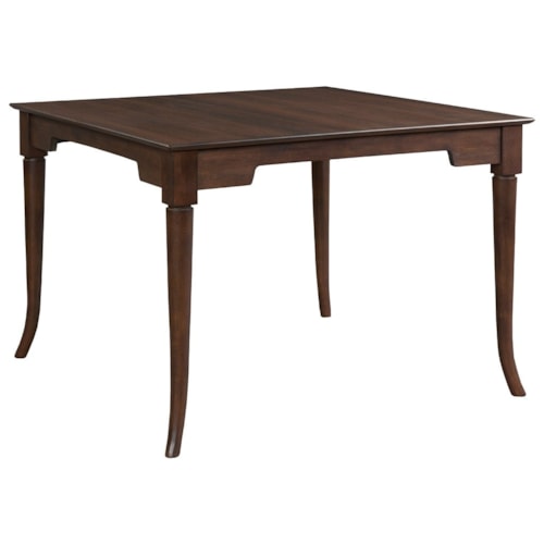 Transitional 42" Square Casual Dining Table