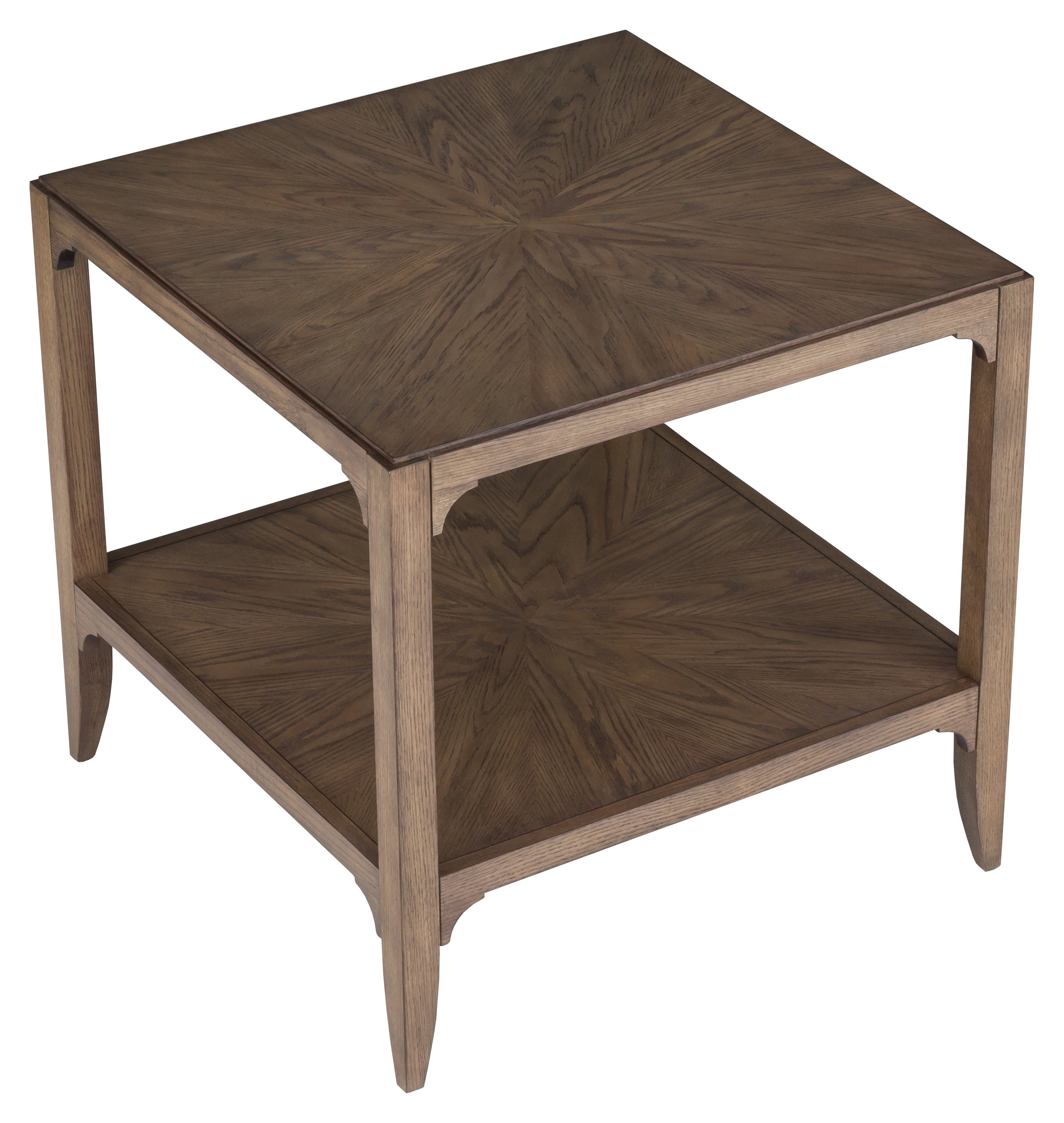 26" Square HPL End Table w/Lower Shelf