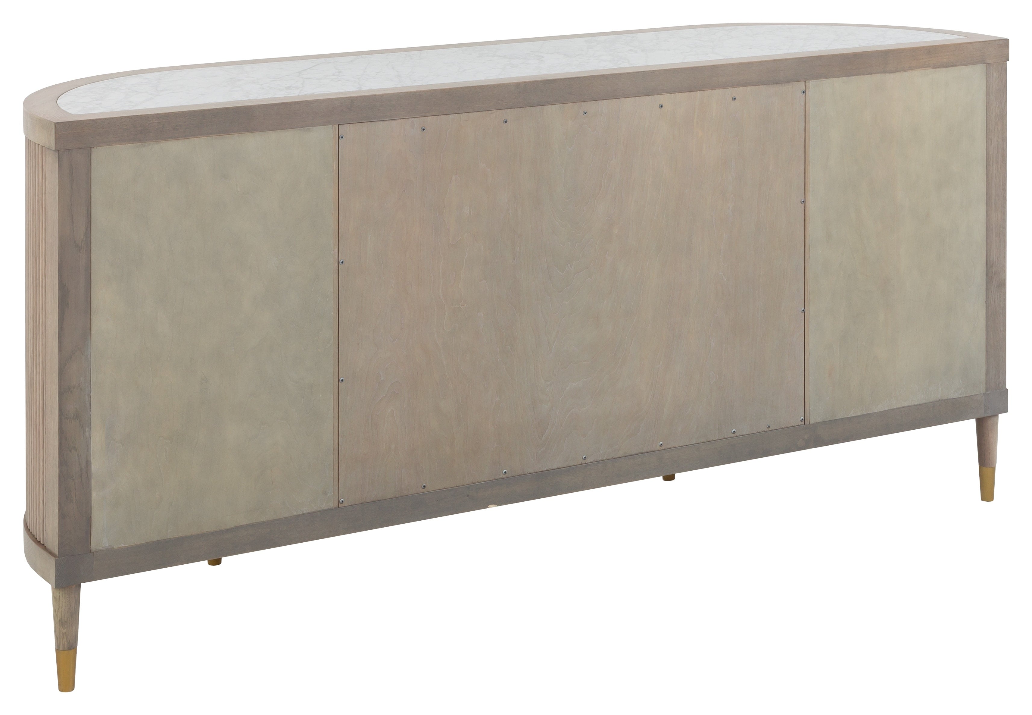 4-Door Credenza w/Carrara Stone Top
