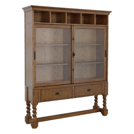 Curio Cabinet w/Sliding Glass Doors