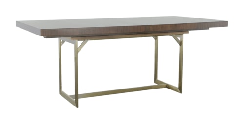 Contemporary Rectangular Dining Table with 24" Leaf