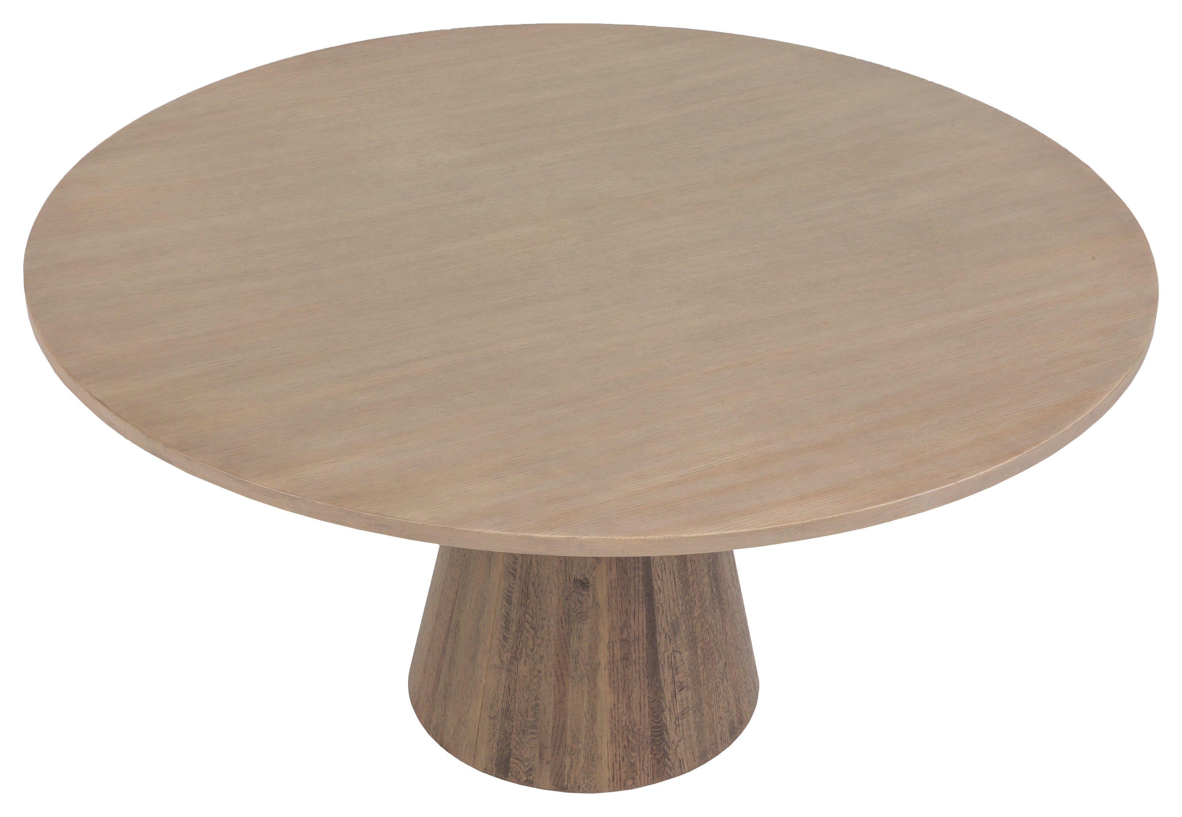 60" Rd. Two-Tone Pedestal Dining Table