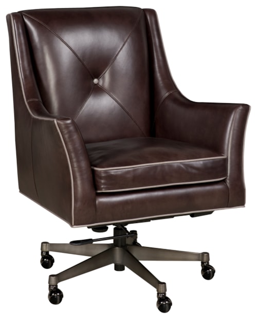 Classic Swivel Office Chair w/Contrast Welt