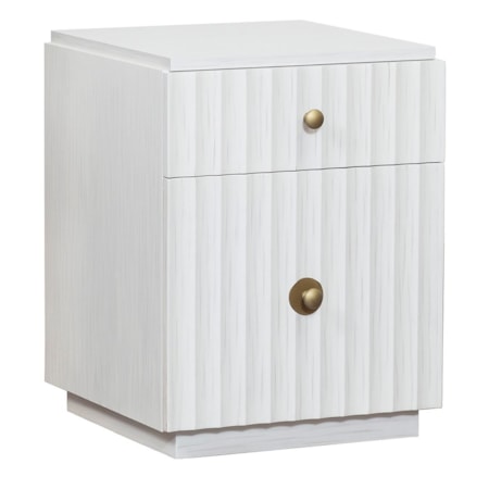 2-Drawer Mobile File Cabinet