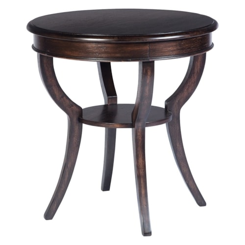 Transitional 28" Round Lamp Table