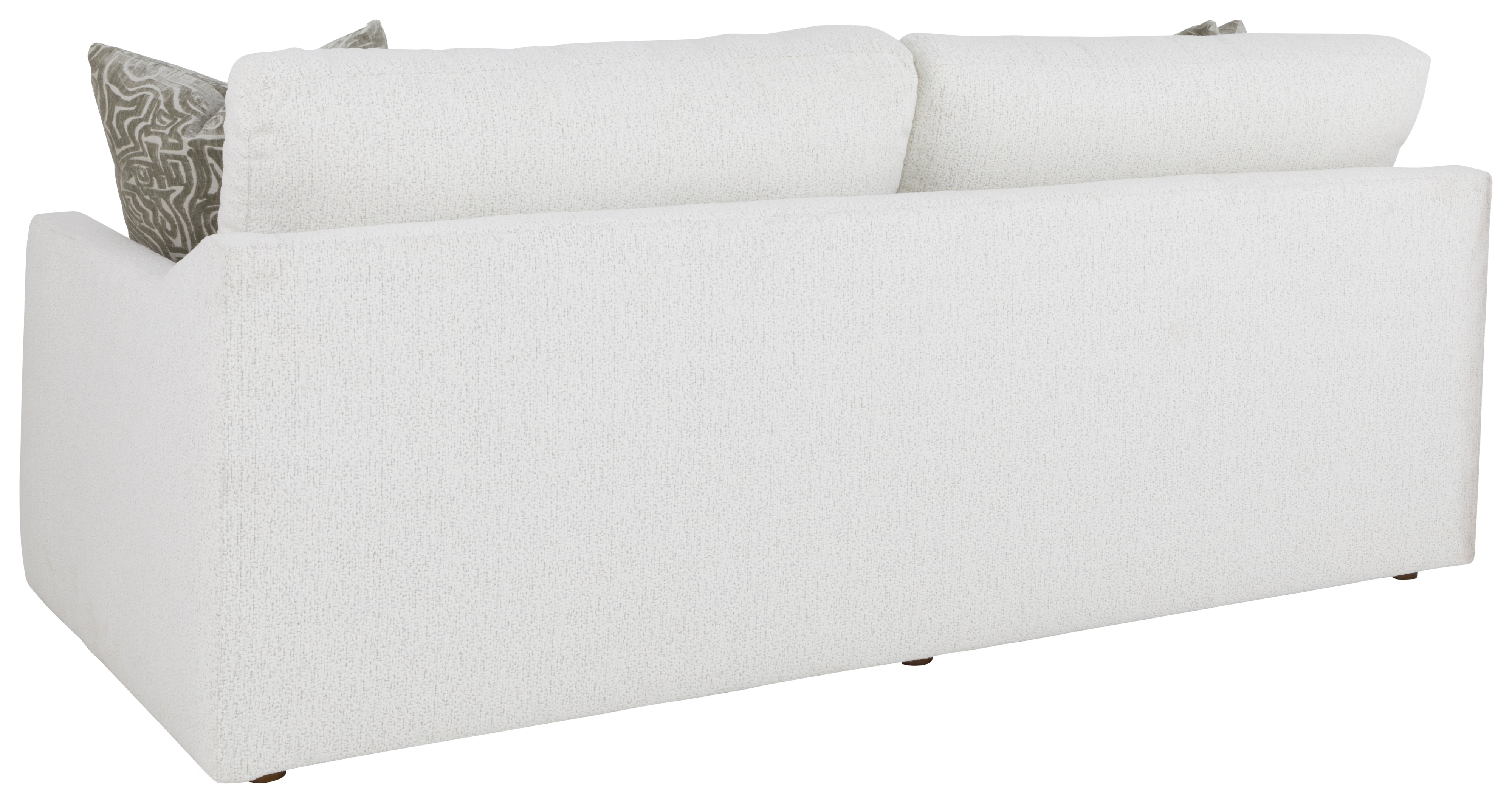 Bench Seat Sofa with 2 Throw Pillows