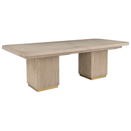 Double Pedestal Rectangular Dining Table