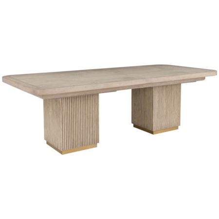 Double Pedestal Rectangular Dining Table