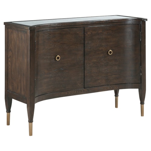 Transitional Accent Chest with Marble Inset Top