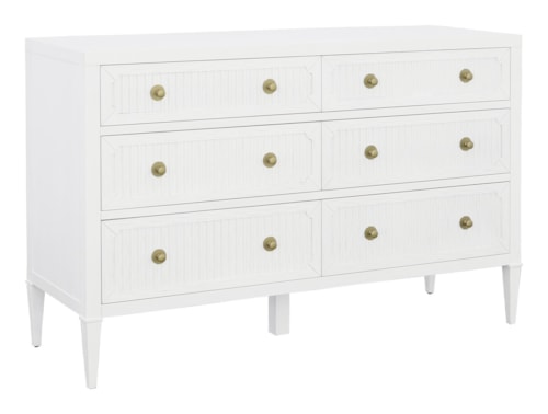 Contemporary 6-Drawer Dresser with Soft-Closing Hardware