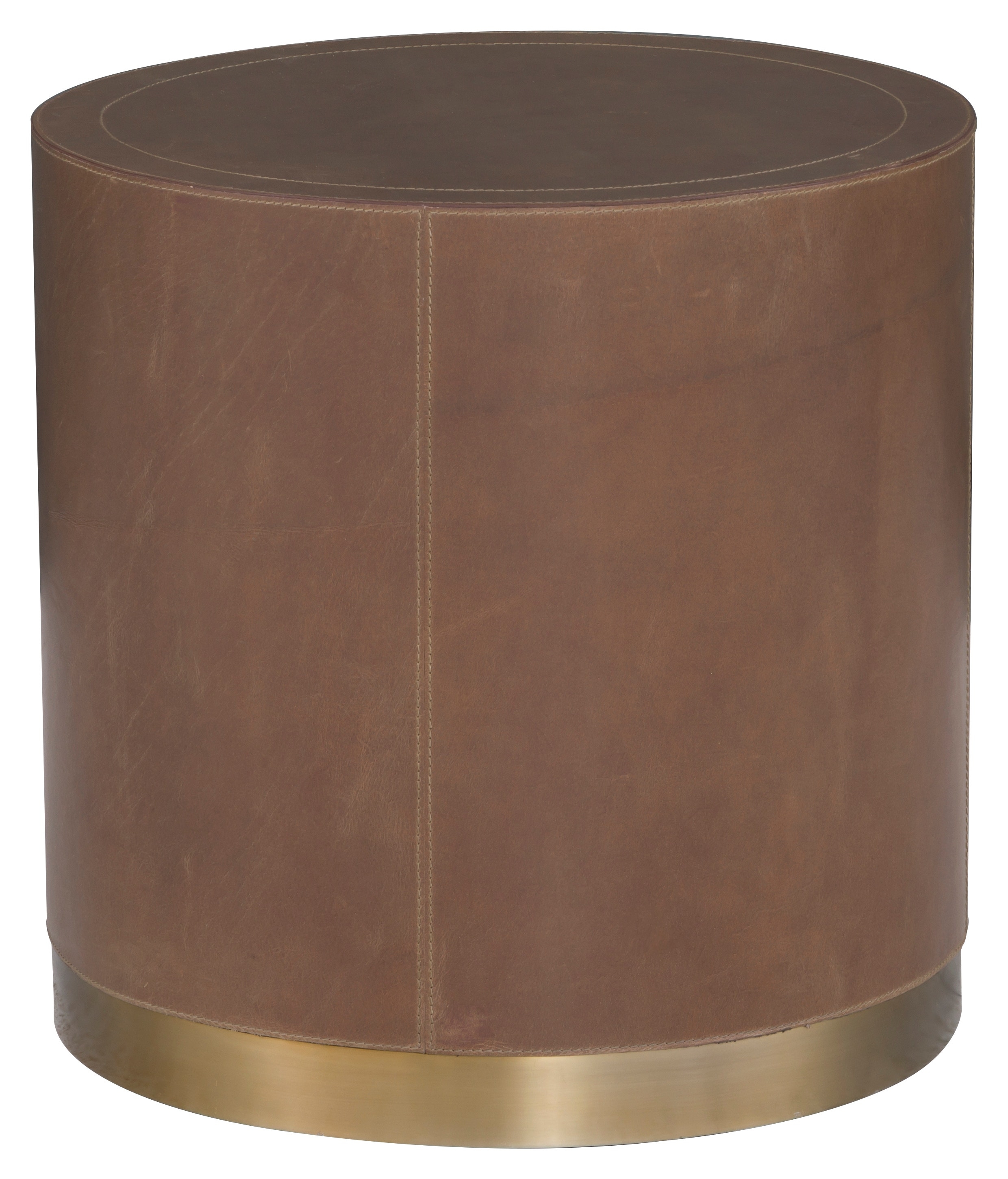 3-Drawer Round End Table