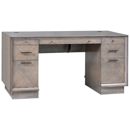 Pedestal Desk w/Cord Management Features