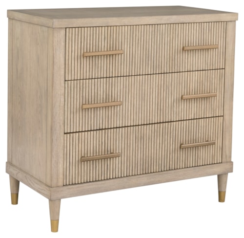 Transitional 3-Drawer Bedroom Chest