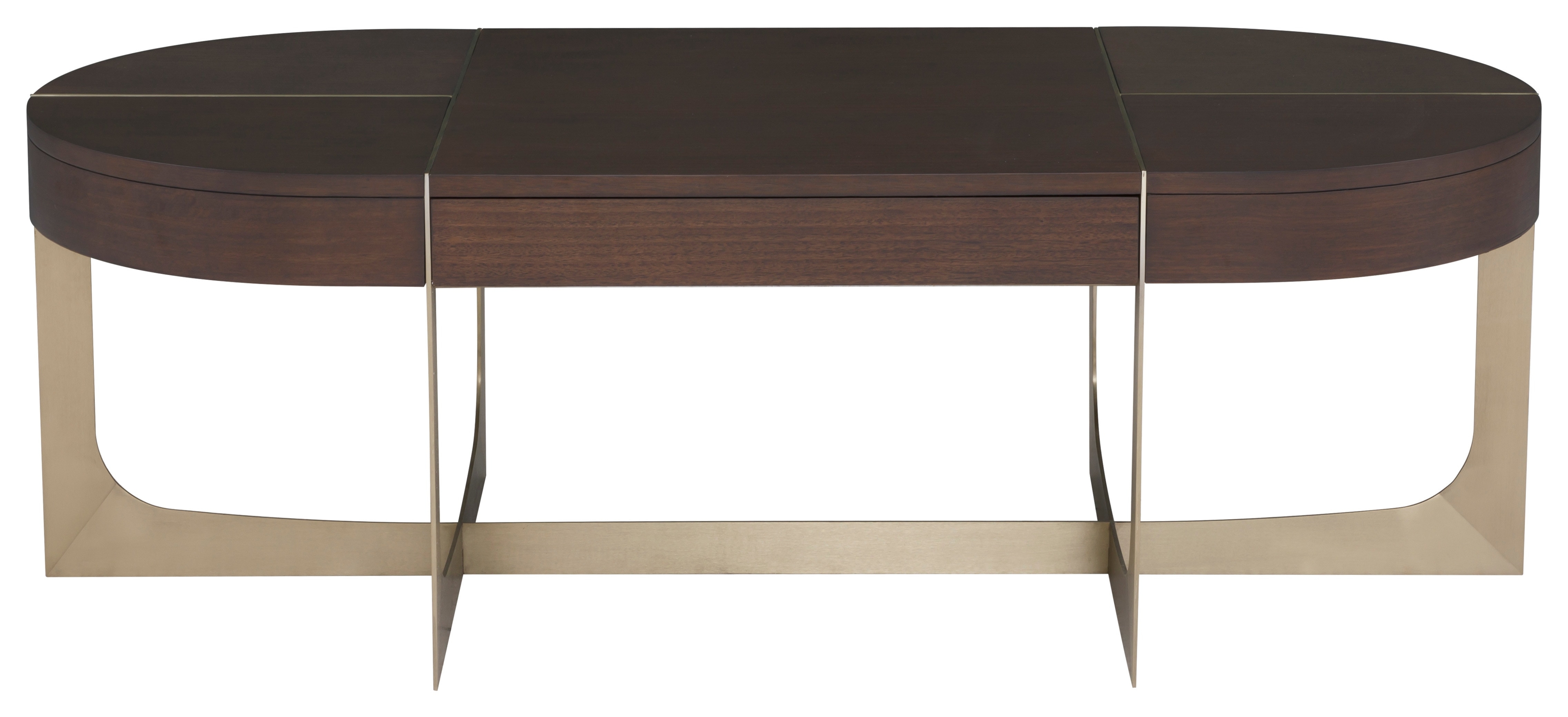 1-Drawer Oval Cocktail Table