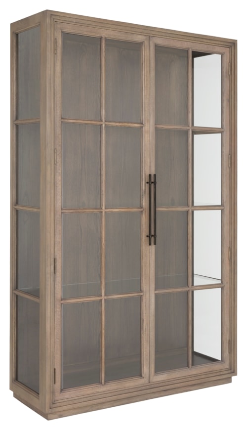 Contemporary Curio Cabinet w/Adjustable Glass Shelves