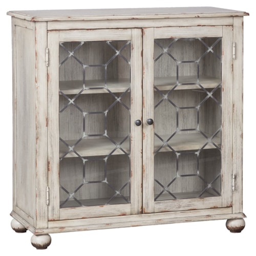 Traditional 2-Door Credenza with Adjustable Shelves
