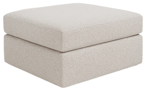 Transitional Square Bumper Ottoman