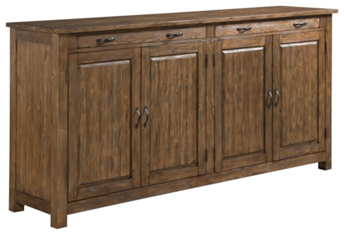 Rustic 4-Door Sideboard