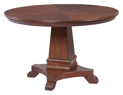 Traditional 48" Round Pedestal Dining Table