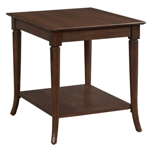 Transitional Rectangular End Table