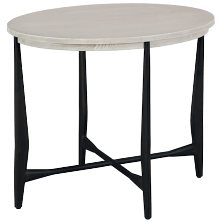 Oval End Table