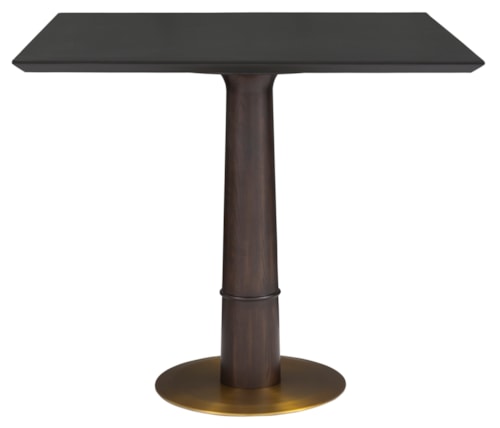 Transitional Square Counter Height Table