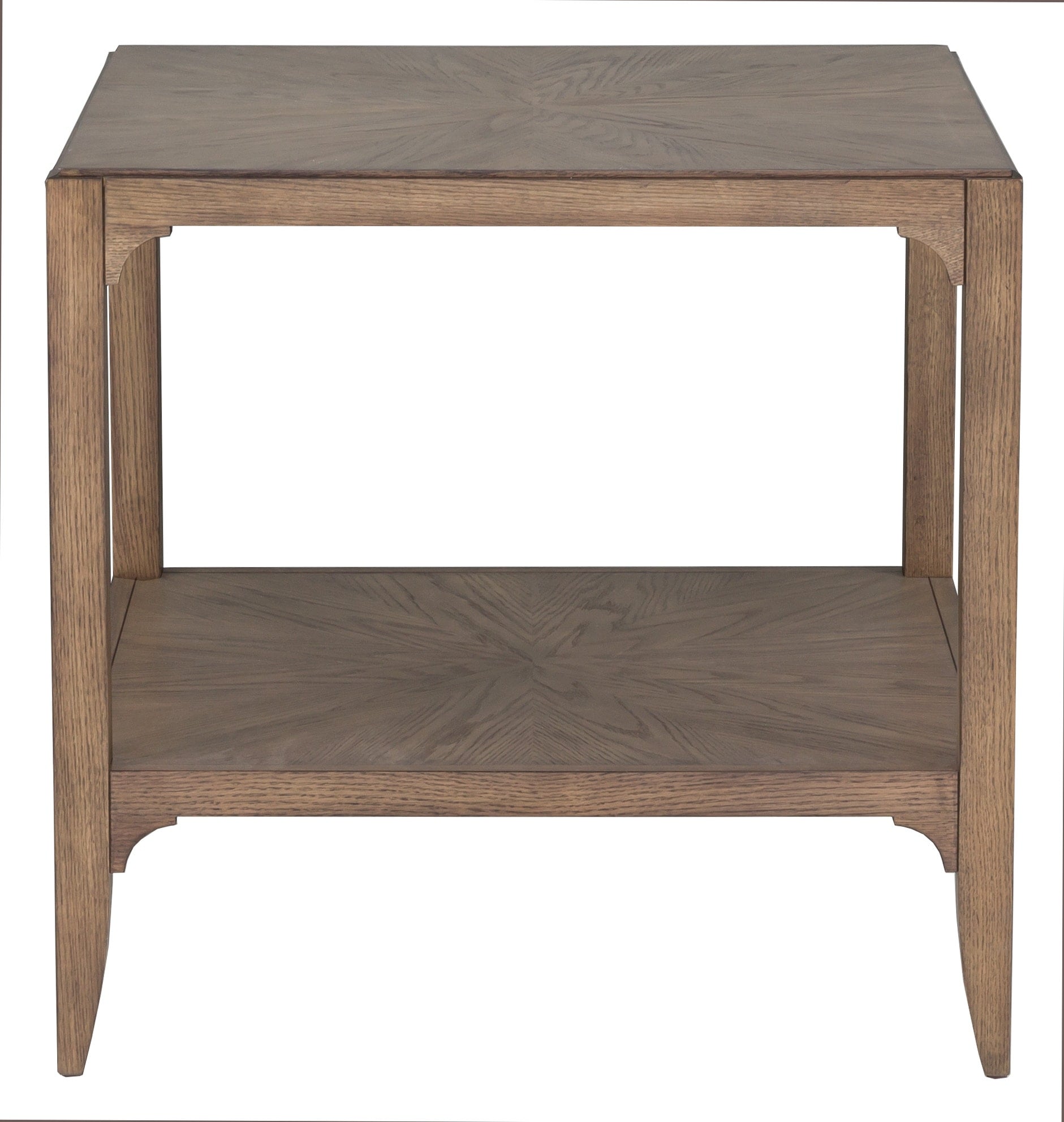26" Square HPL End Table w/Lower Shelf