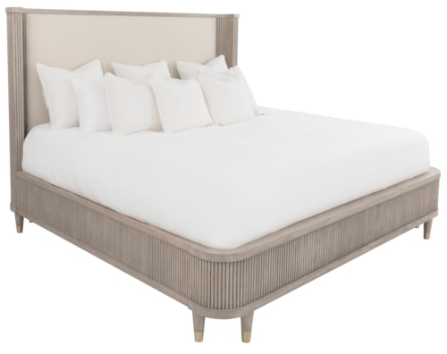 Transitional Upholstered Queen Bed