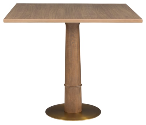 Contemporary 42" Square Counter Height Table with Eased Edge