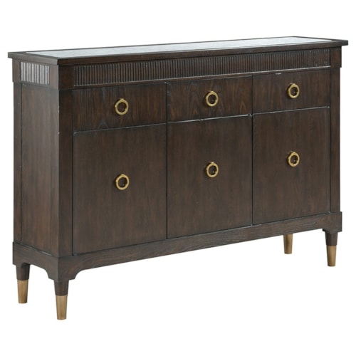 Transitional 3-Drawer Credenza