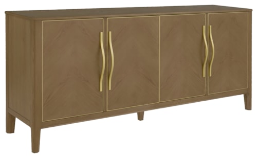 Mid-Century Modern Credenza with Reversible Shelf
