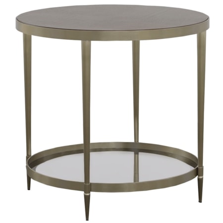 Tiered Round End Table