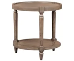 Grove Park Cheñeais 25" Round Lamp Table w/Lower Shelf
