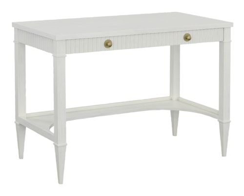 Contemporary 1-Drawer Desk with Drop Front Drawer
