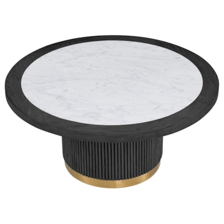 Large Round Bunching Cocktail Table