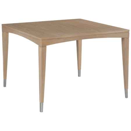 42" Sq. Dining Table w/Nickel Ferrules