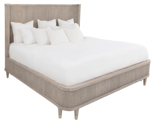 Transitional Queen Panel bed