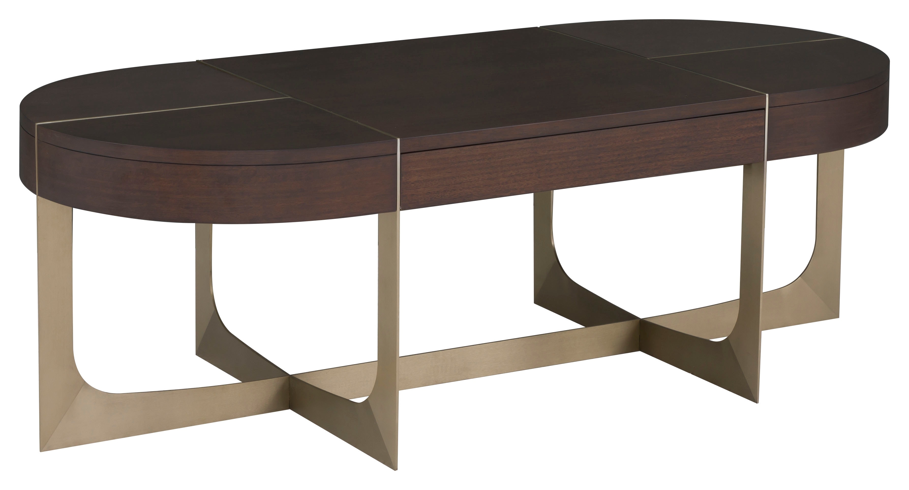 1-Drawer Oval Cocktail Table
