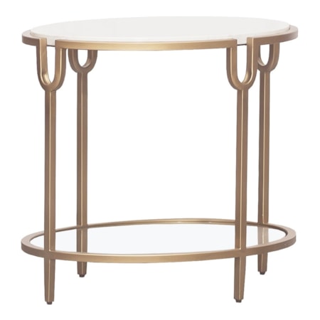 Oval Lamp Table