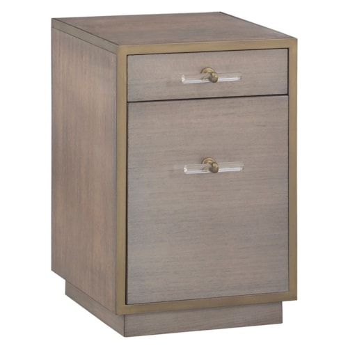 Contemporary Mobile File Cabinet w/Lateral Drawer