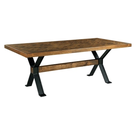 Rectangular Double Pedestal Dining Table