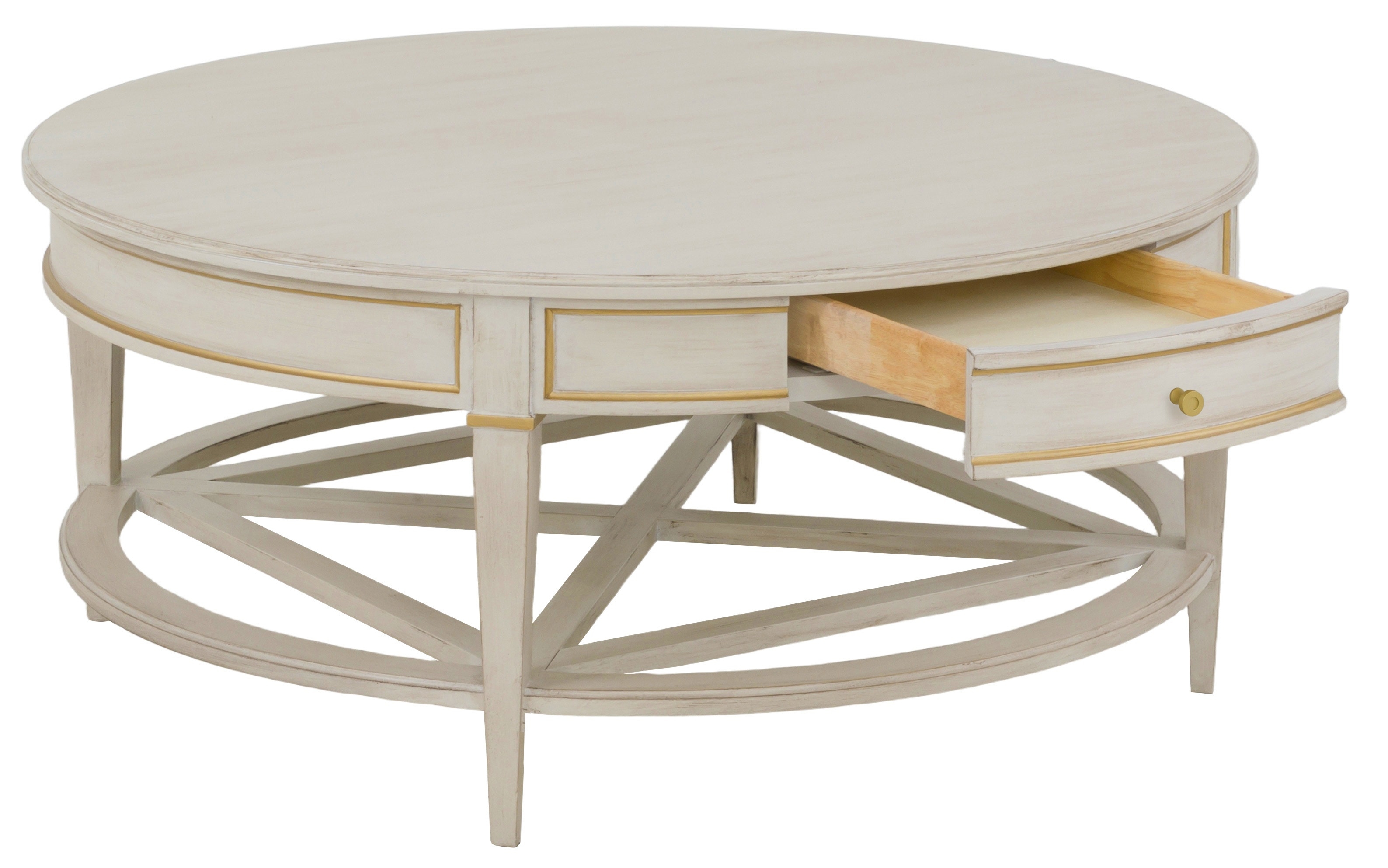 Round 1-Drawer Cocktail Table