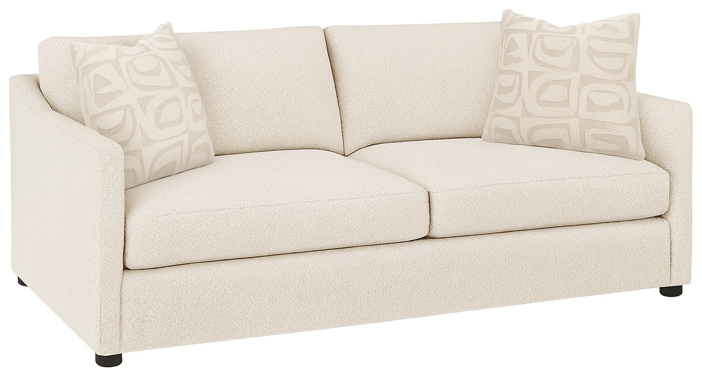 Demi-Sofa with 2 Throw Pillows