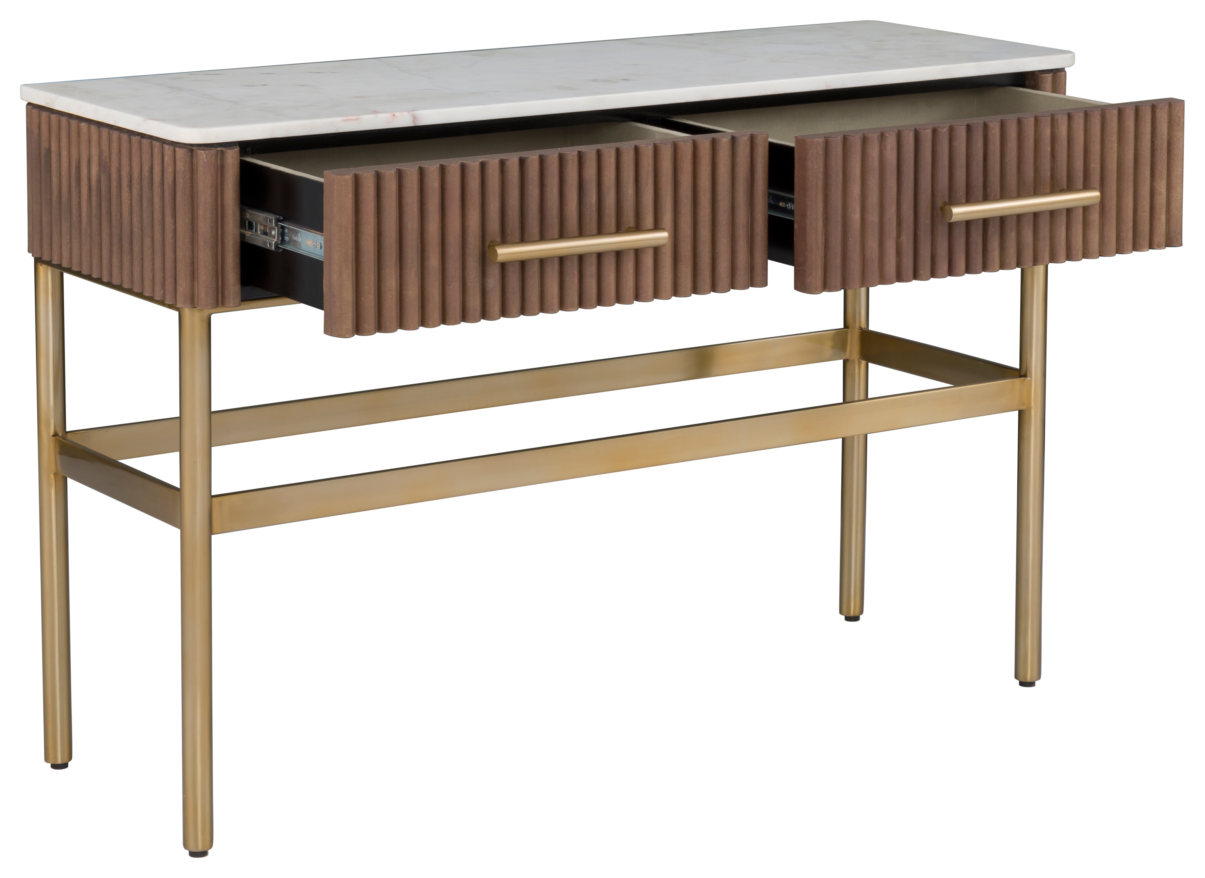 2-Drawer Rectangular Console Table