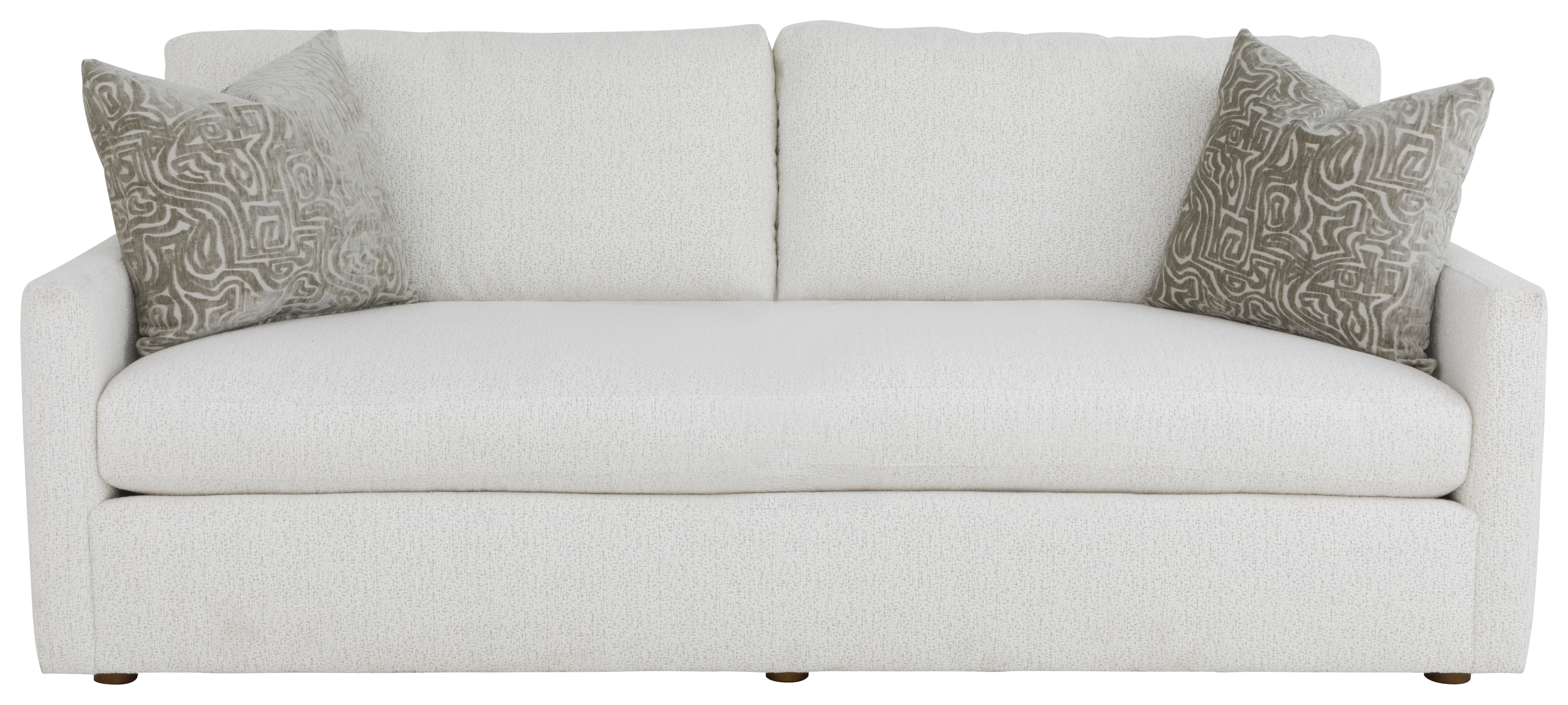Bench Seat Sofa with 2 Throw Pillows